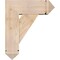 Ekena Millwork Traditional Arts and Crafts Smooth Bracket w/ Offset Brace, Douglas Fir, 7 1/2"W x 20"D x 24"H BKT0806X20X24TRA03SDF - alternate 2